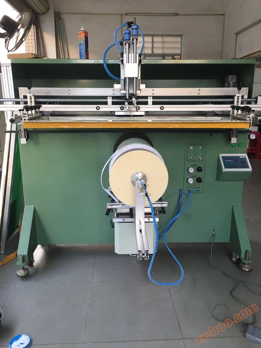 Runder Fass Fünf Gallonen Mineralwasser Fass Siebdruckmaschine