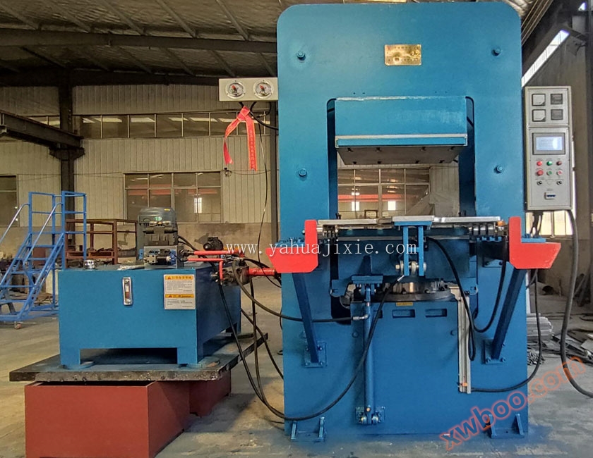 315TPLC controlled automatic vulcanizing machine with automatic push-pull mold device