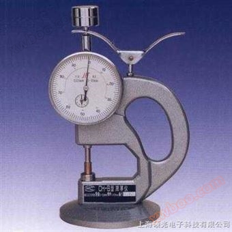 Handheld rubber thickness gauge